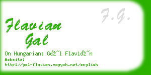 flavian gal business card